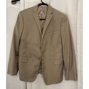 Lauren Ralph Lauren Women’s 100% Wool Blazer Jacket Beige Tan Lined Size 18R M/L
